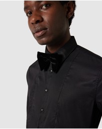 Politix - Slim Long Sleeve Panelled Formal Shirt
