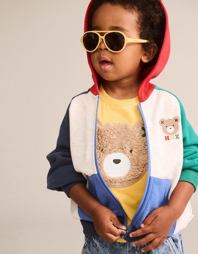 Huxbaby - Colour Block Raglan Hoodie - Babies-Teens