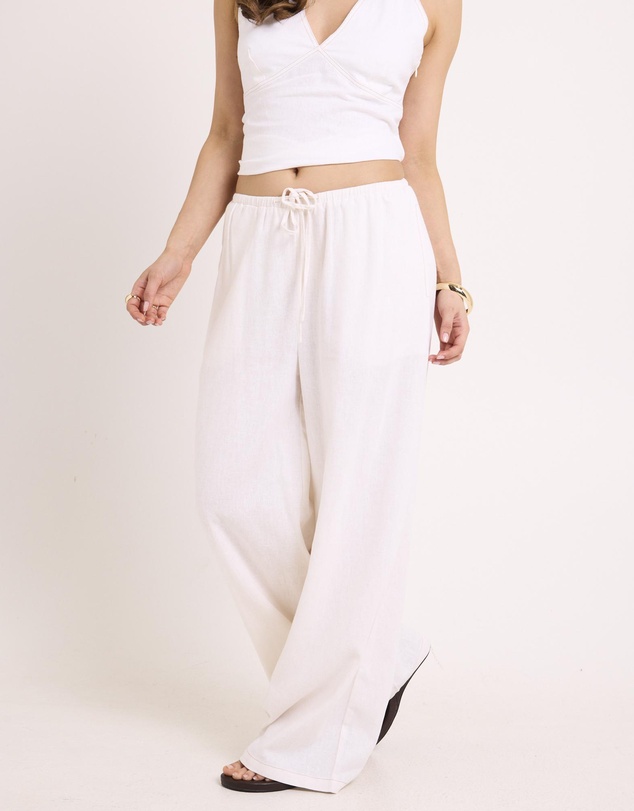 Subtitled - Hideaway Linen Wide Leg Pants