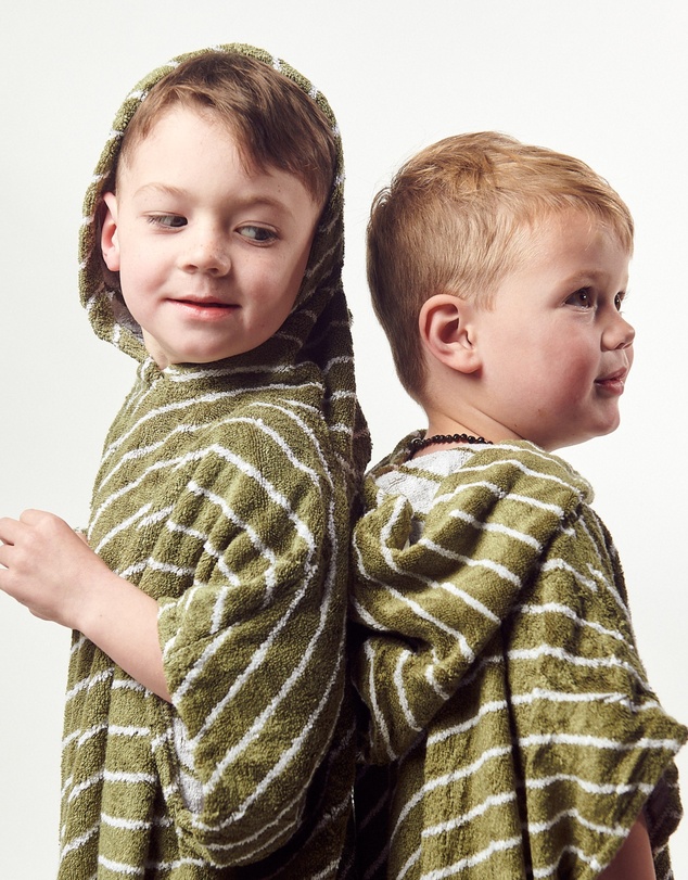 Sand Society - Kids Beach/Bath Bamboo Poncho - Sage