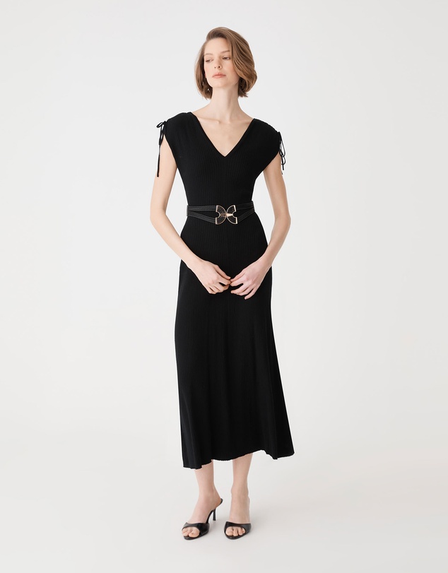 Forcast - Briony Lyocell Rib Knit Dress