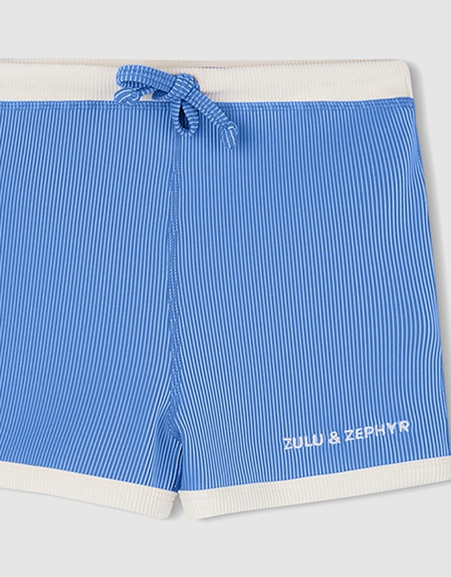 Zulu & Zephyr Mini - Mini Stripe Rib Surf Shorts - Kids