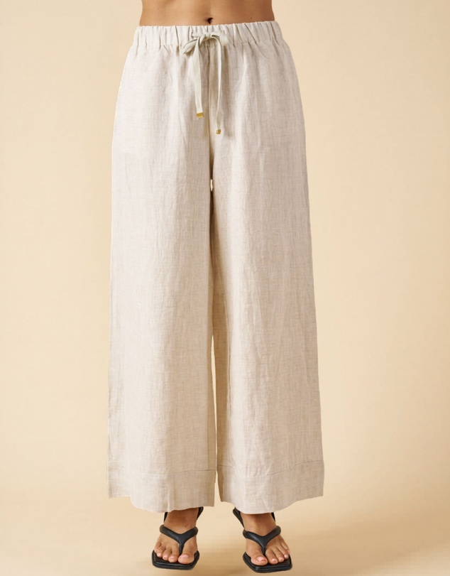 CAMIXA - Palazzo Linen Pants