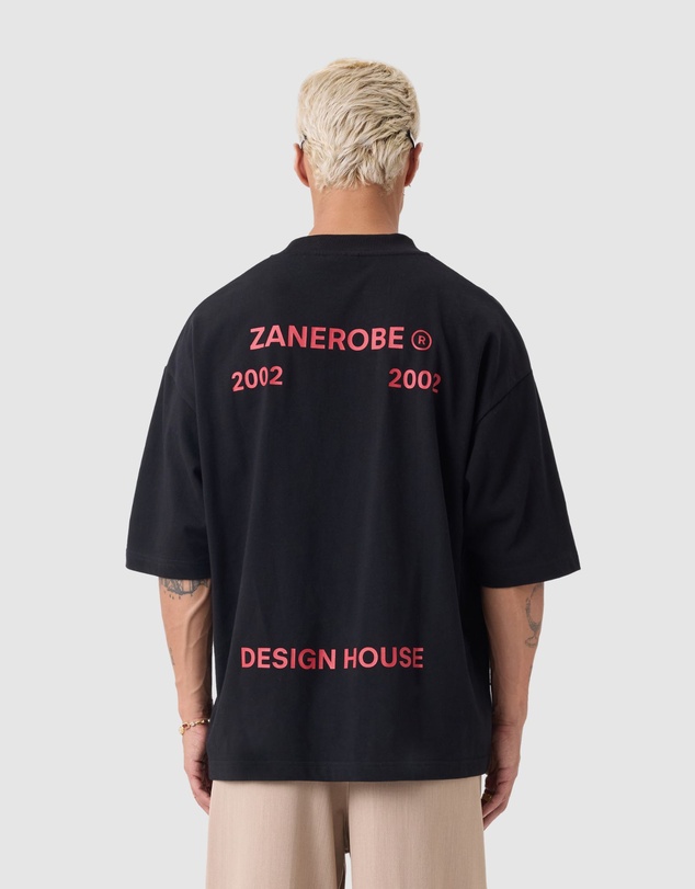 Zanerobe - Stacked Flow Tee Black