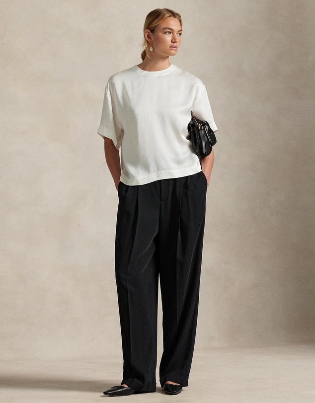 Polo Ralph Lauren - Oversize Satin Tee - ICONIC EXCLUSIVE