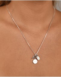 Von Treskow - Box Chain Necklace with Pear Czelline Opal