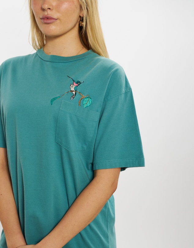 Vintage by The Real Deal - Pre Loved - 90s Pocahontas Embroidered Pocket Tee