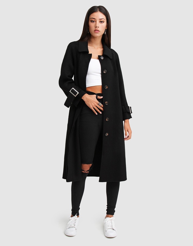 Belle & Bloom - Shore To Shore Belted Wool Coat