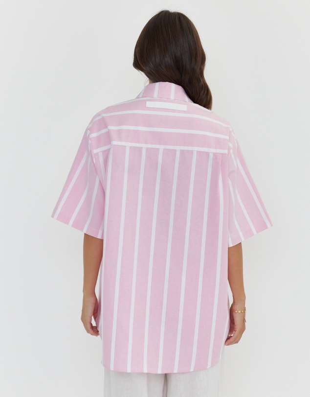 ALEXANDRA - Rogue Shirt Pink Chambray Stripe
