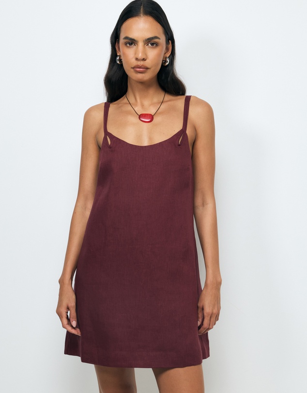 AERE - Haisley Linen Mini Dress