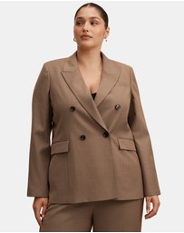 Forever New Curve - Harper Curve Double Breasted Blazer