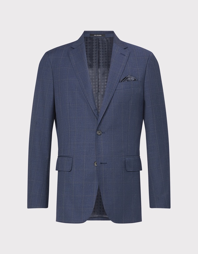 Van Heusen - Wool Blend Windowpane Suit Jacket