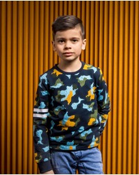 B.Nosy - Crewneck Camo Jumper - Kids-Teens