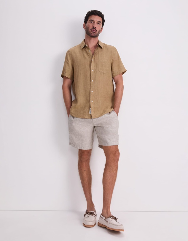 Sportscraft - Short Sleeve Delave Linen Shirt