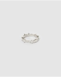 Izoa - Lyla Ring Silver Clear