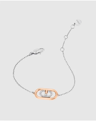 Furla - Ooh Silver and Rose-Tone Bracelet
