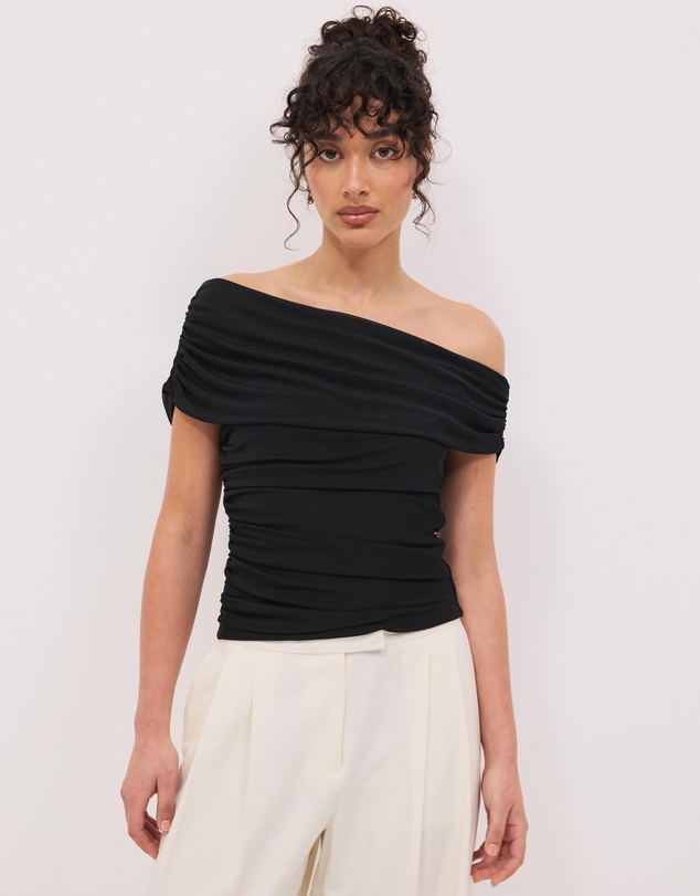 Calli - Aurelia Off Shoulder Mesh Top
