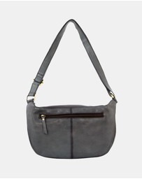 Pierre Cardin - Pierre Cardin Burnished Leather Sling Bag