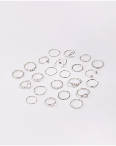 Lovisa - Silver Celestial Ring 24-Pack
