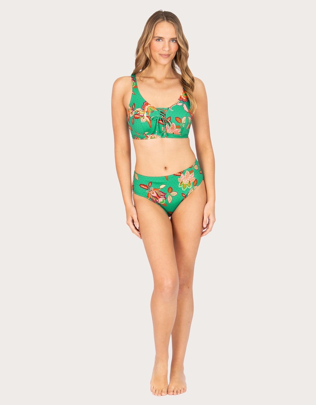 Baku Swimwear - Spice Temple E/F/G Cup Lace Up Bikini Bra Top