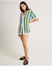Subtitled - Cher Knit Shirt Mini Dress