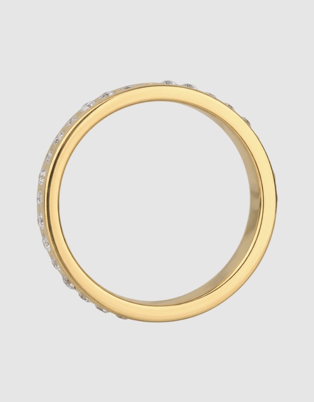 Elli Jewelry - Orbit Pavé Ring in Gold-Plated 925 Silver
