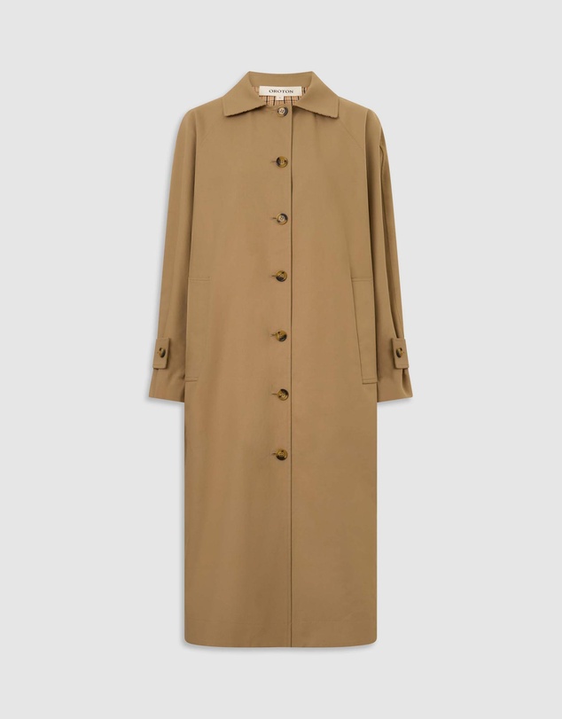 Oroton - Reversible Check Mac Coat
