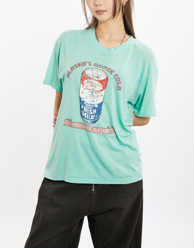 Vintage by The Real Deal - Pre Loved - 80s Alaska's Udder Cola 'Fresh Milk' Tee