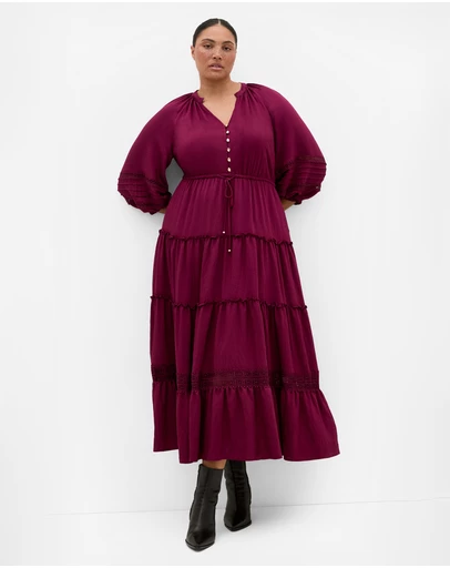 City Chic - Tiana Tier Maxi Dress