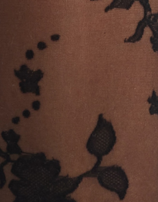 High Heel Jungle - Floral Jacquard Sheer Tights
