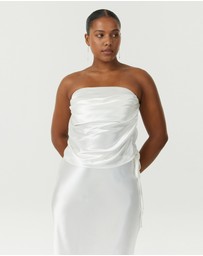 Third Form - Satin Drape Bustier