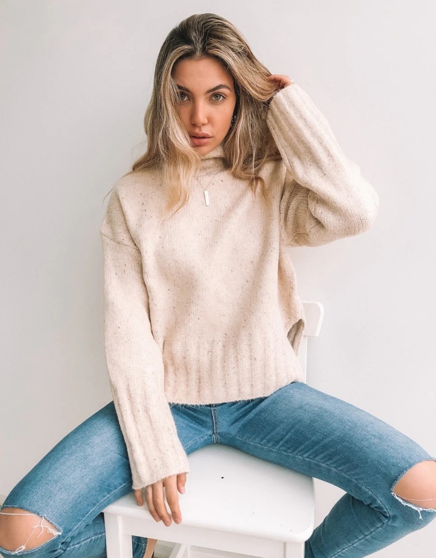 Esther & Co - Chesterfield Jumper - Beige