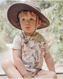WITH LOVE FOR KIDS - BASICS Wide Ribbed Short Sleeve Top - Kids