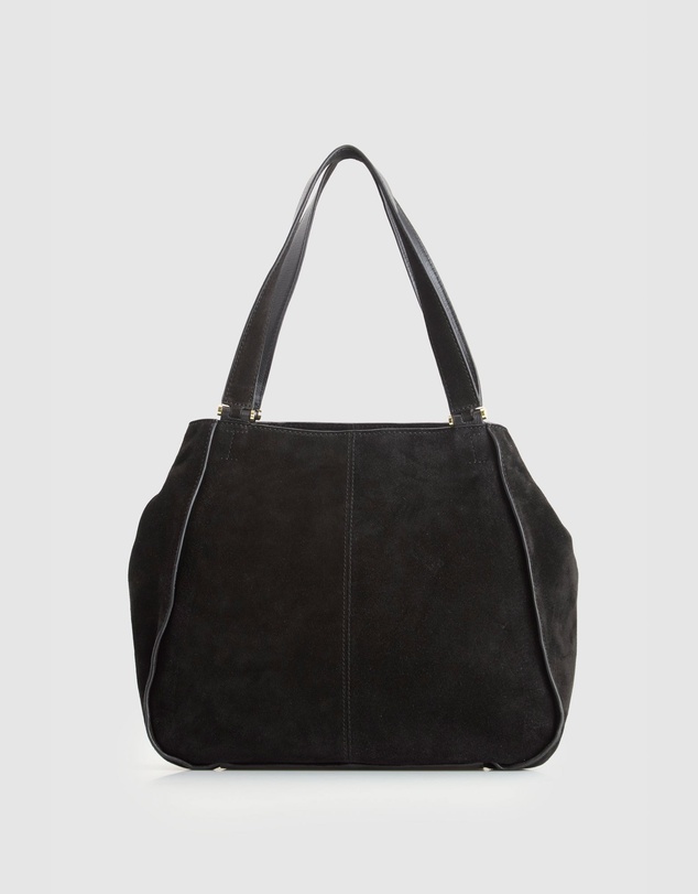 Evity - Iris Suede Leather Tote Bag