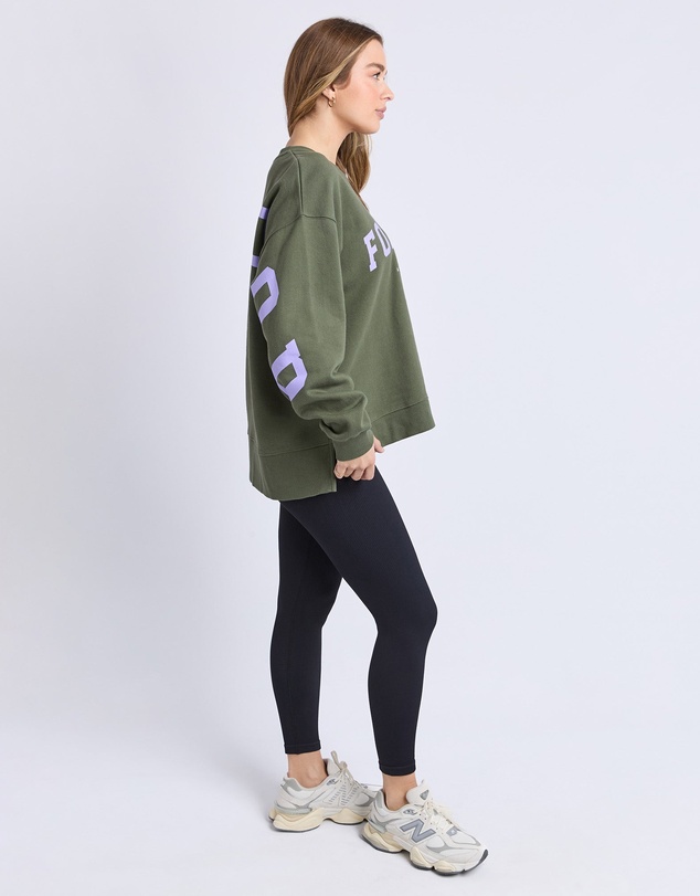 Foxwood - Interval Crew Khaki With Lilac