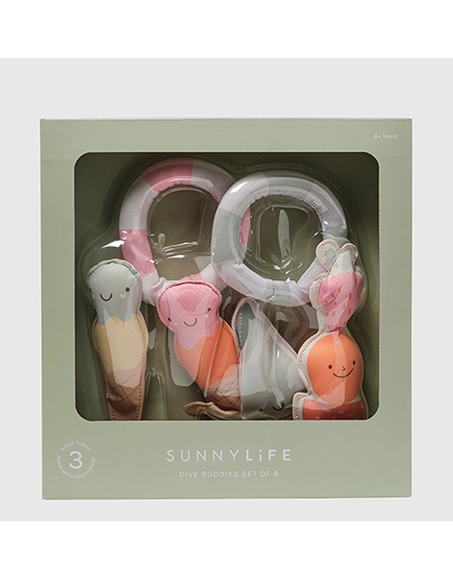 Sunnylife - Dive Buddies Cotton Candy Multi Set of 6