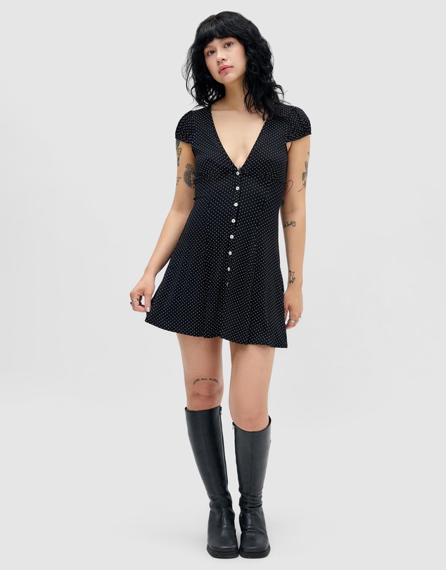 BDG By Urban Outfitters - BDG Kiki Polka Dot Tea Dress