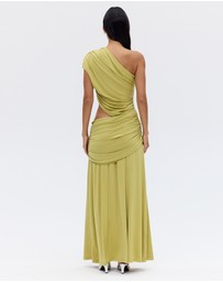 Third Form - Crave Rouched Floor Length Dress