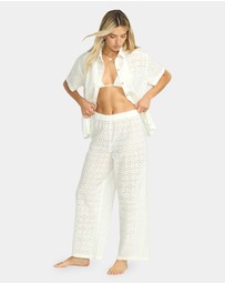 Billabong - Womens Eyelet Crush Cover Up Pants