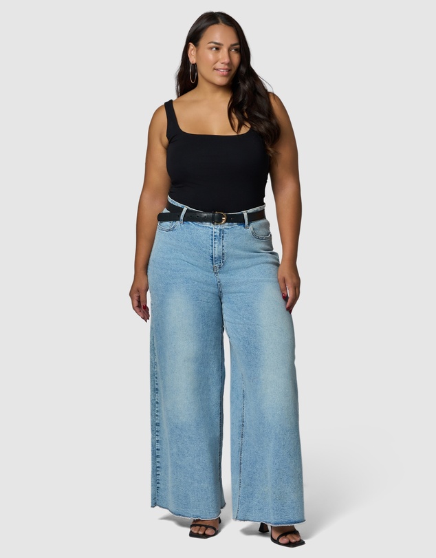 Sunday In The City - Burnt Halo Flare Jean