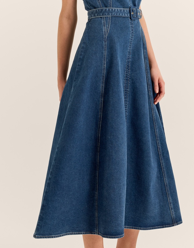 Review - Farrah Denim Midi Dress