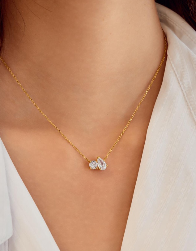 Ania Haie - Ania Haie Gold Toi & Moi Necklace