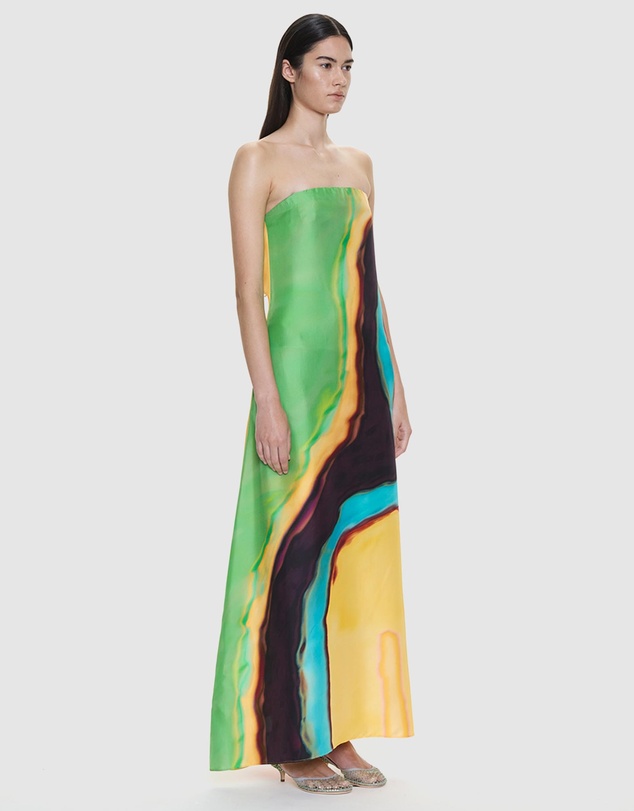 Christopher Esber - Aura Silk Strapless Dress