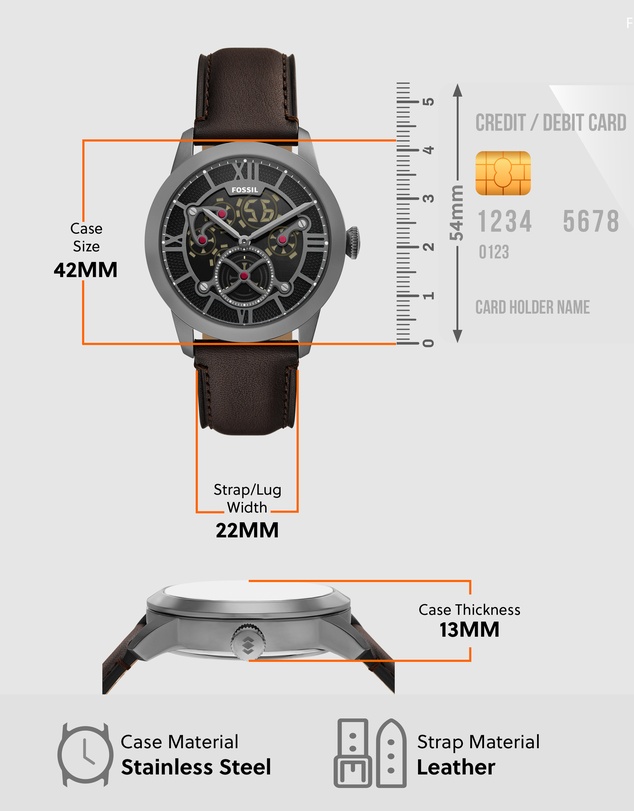 Fossil - Townsman Brown Analogue-Digital Watch