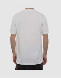 Fallen Footwear - Fallen Footwear Men Neuveaux 100% Cotton Tees Regular Fit White