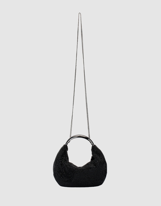 Olga Berg - Pixie Crystal Mesh Bag