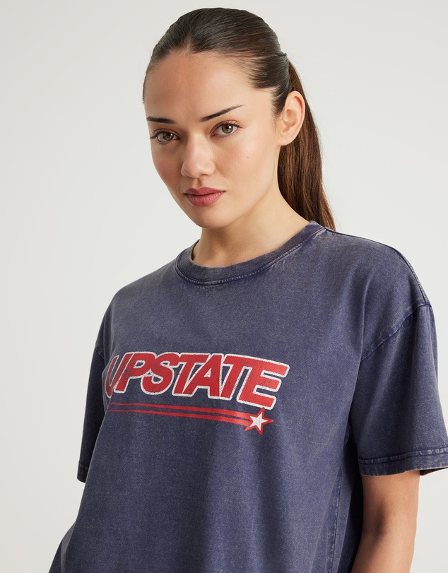 Upstate - Thrive T-Shirt - Midnight Navy/Snow Wash