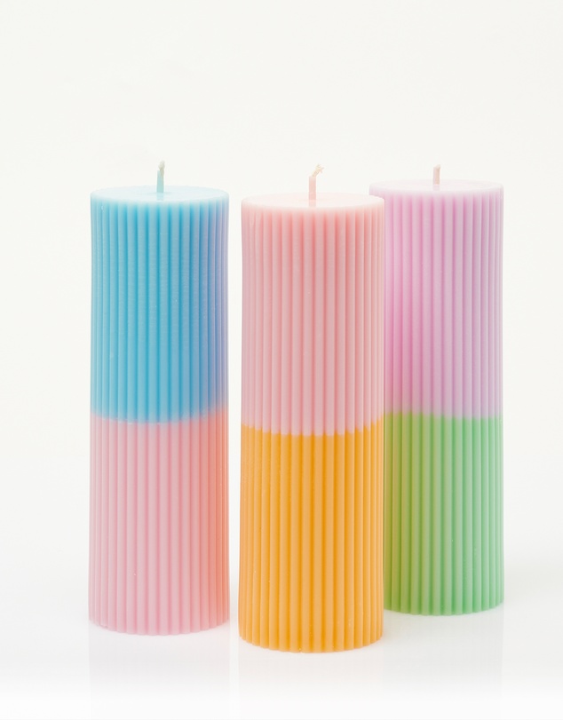 XRJ Celebrations - Pillar Two-Tone Sunset Candle