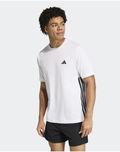 adidas Performance - WORKOUT ESSENTIALS FEELREADY 3 STRIPES T-SHIRT Mens