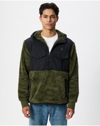 Polo Ralph Lauren - HiPile Half Zip Hybrid Jacket - ICONIC EXCLUSIVE